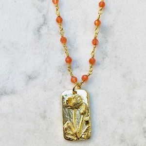 California carnelian necklace